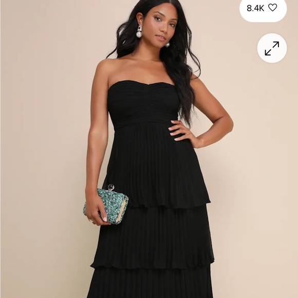 Lulu's Black Strapless Maxi Dress - Picture 1 of 3